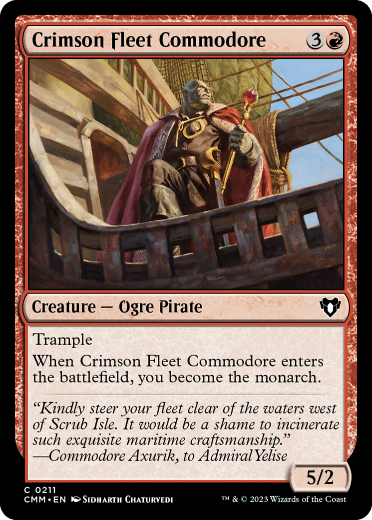 Crimson Fleet Commodore [Commander Masters] | RetroPlay Games