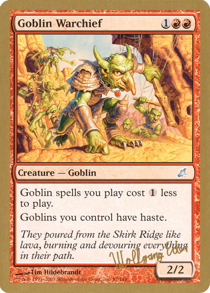 Goblin Warchief (Wolfgang Eder) [World Championship Decks 2003] | RetroPlay Games