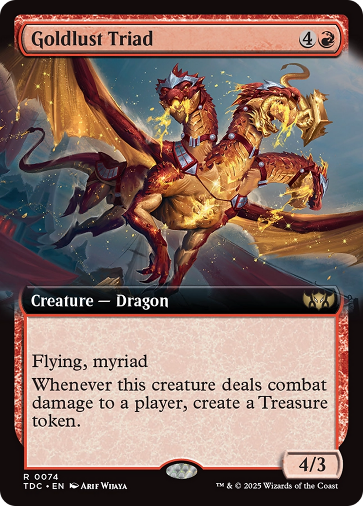 Goldlust Triad (Extended Art) [Tarkir: Dragonstorm Commander] | RetroPlay Games