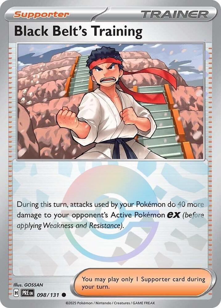 Black Belt's Training (098/131) (Poke Ball Pattern) [Scarlet & Violet: Prismatic Evolutions] | RetroPlay Games