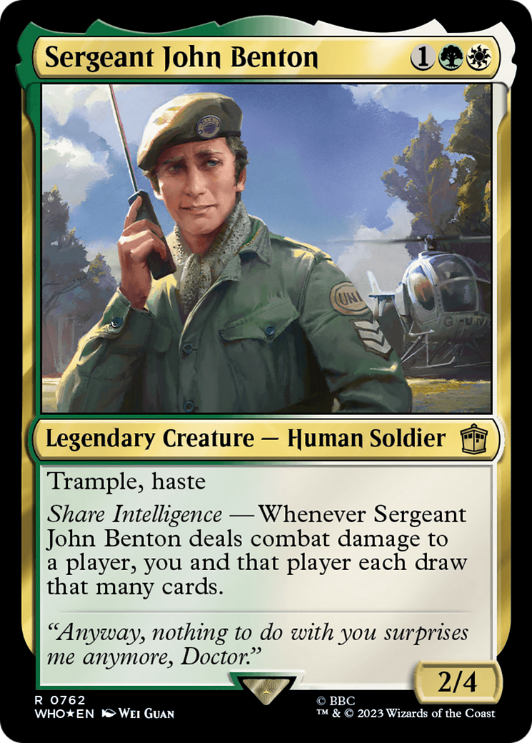 Sergeant John Benton (Surge Foil) [Doctor Who] | RetroPlay Games