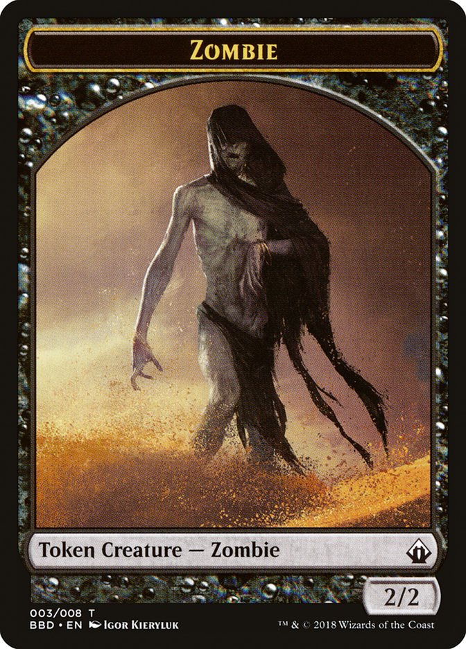 Zombie Token [Battlebond Tokens] | RetroPlay Games