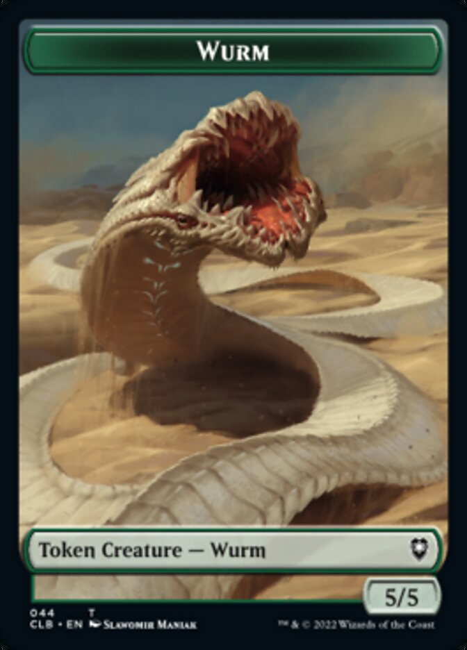 Phyrexian Beast // Wurm Double-Sided Token [Commander Legends: Battle for Baldur's Gate Tokens] | RetroPlay Games