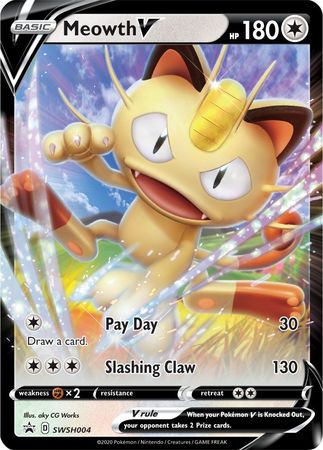 Meowth V (SWSH004) [Sword & Shield: Black Star Promos] | RetroPlay Games
