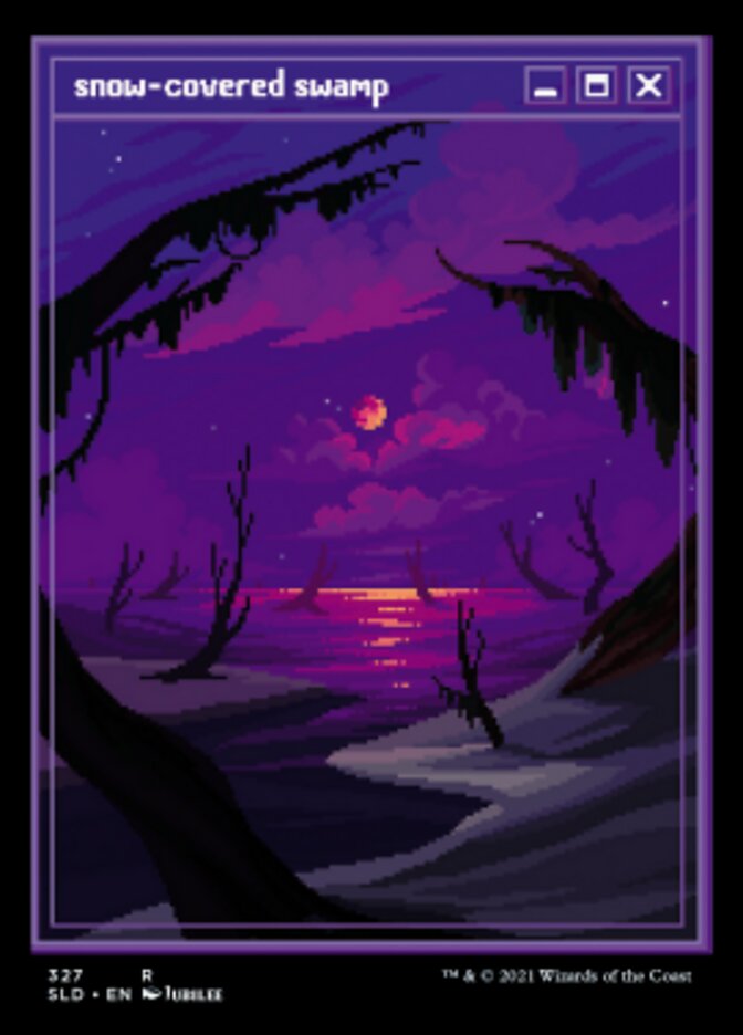 Snow-Covered Swamp (327) [Secret Lair Drop Series] | RetroPlay Games