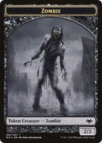 Zombie // Golem Double-Sided Token [Modern Horizons Tokens] | RetroPlay Games