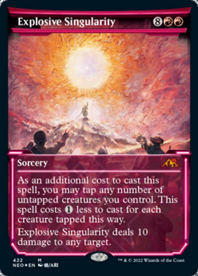 Explosive Singularity (Showcase) (Foil Etched) [Kamigawa: Neon Dynasty] | RetroPlay Games