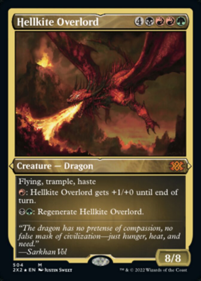 Hellkite Overlord (Foil Etched) [Double Masters 2022] | RetroPlay Games