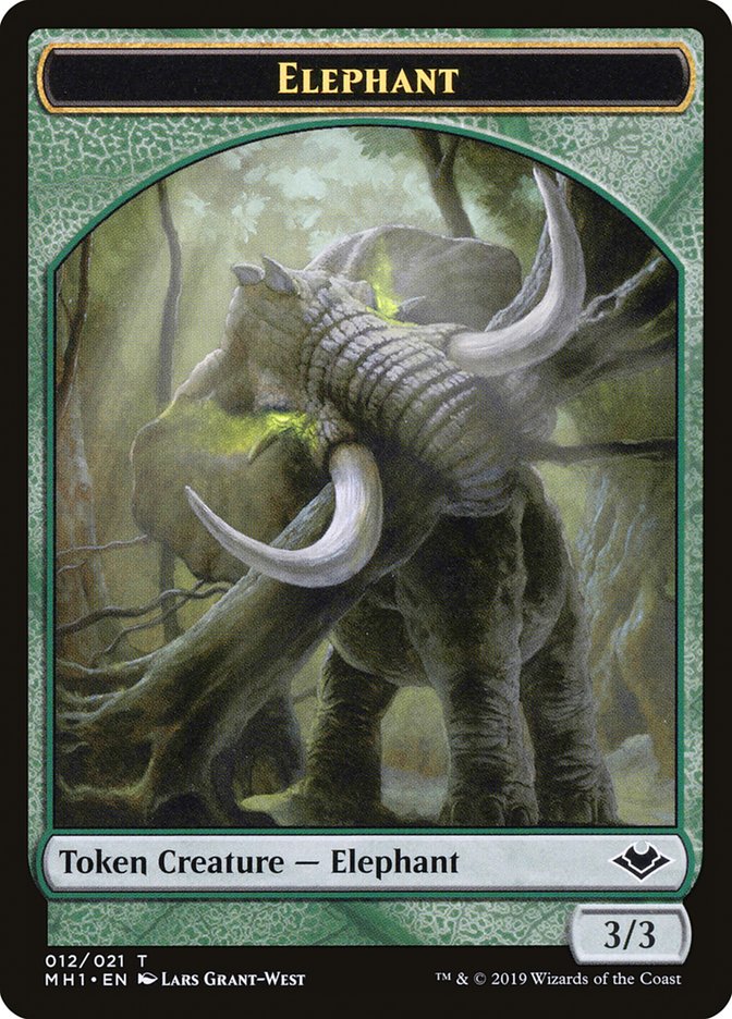 Elemental (008) // Elephant (012) Double-Sided Token [Modern Horizons Tokens] | RetroPlay Games