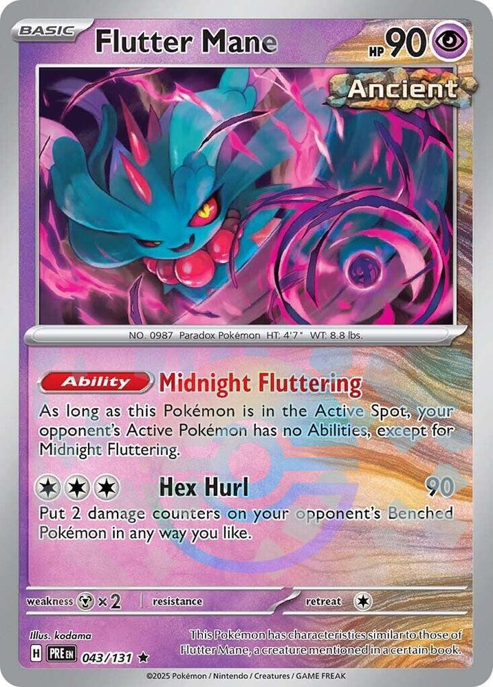 Flutter Mane (043/131) (Poke Ball Pattern) [Scarlet & Violet: Prismatic Evolutions] | RetroPlay Games