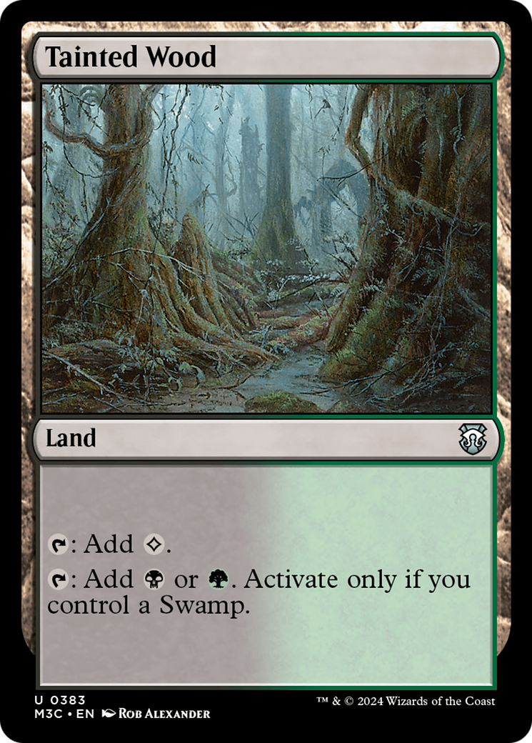 Tainted Wood (Ripple Foil) [Modern Horizons 3 Commander] | RetroPlay Games