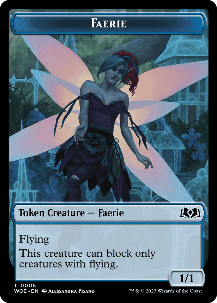 Faerie Token [Wilds of Eldraine Tokens] | RetroPlay Games