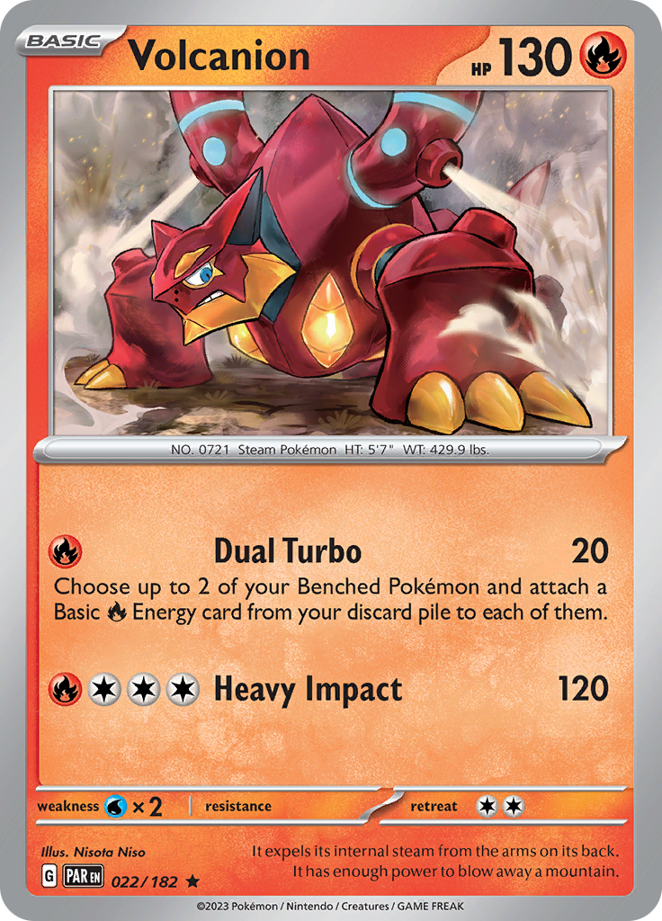 Volcanion (022/182) [Scarlet & Violet: Paradox Rift] | RetroPlay Games