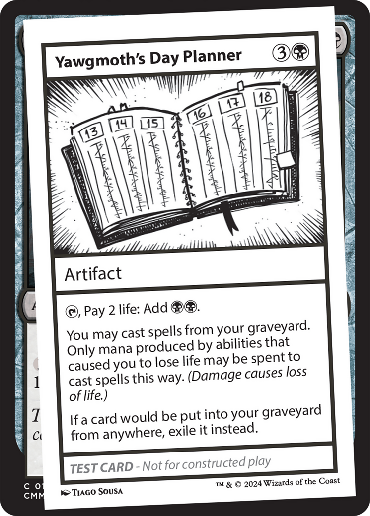 Yawgmoth's Day Planner [Mystery Booster 2 Playtest Cards] | RetroPlay Games