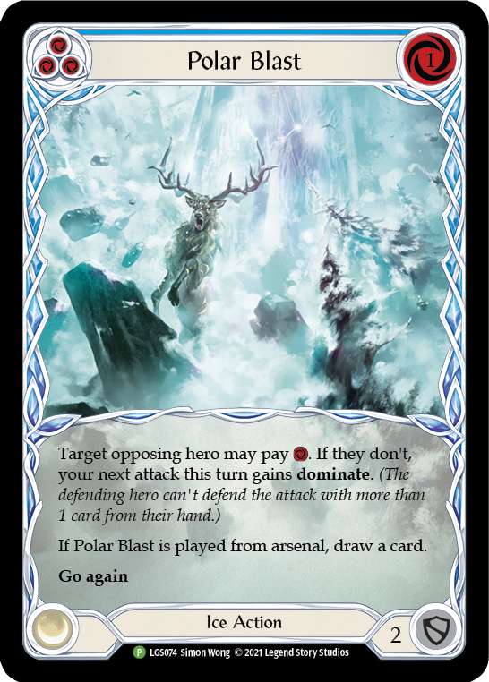 Polar Blast (Blue) [LGS074] (Promo)  Rainbow Foil | RetroPlay Games
