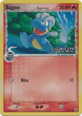Bagon (57/113) (Delta Species) (Stamped) [EX: Delta Species] | RetroPlay Games
