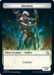 Soldier // Teferi Akosa of Zhalfir Emblem Double-Sided Token [March of the Machine Tokens] | RetroPlay Games