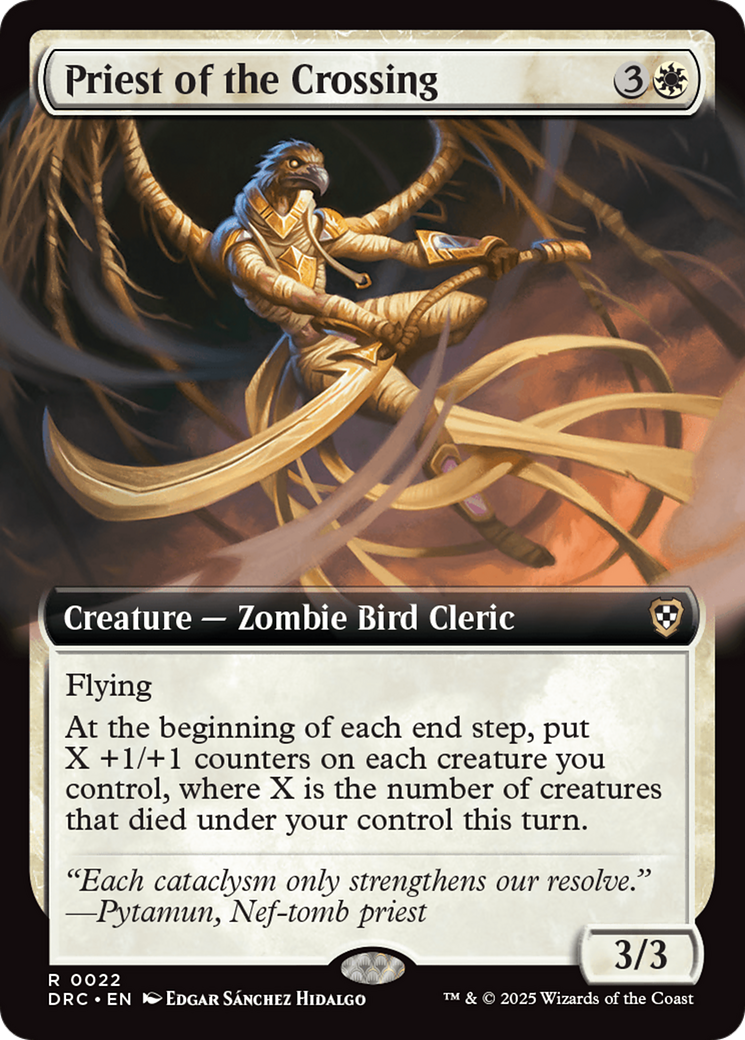 Priest of the Crossing (Extended Art) [Aetherdrift Commander] | RetroPlay Games
