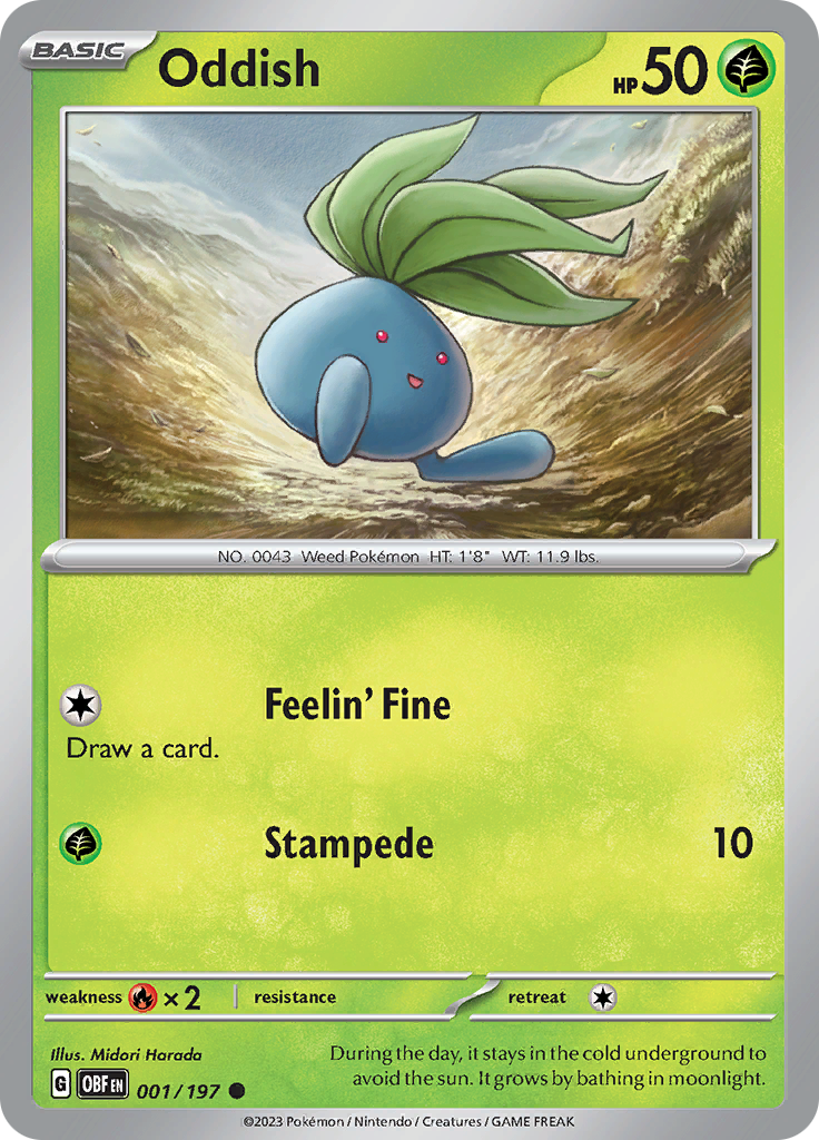 Oddish (001/197) [Scarlet & Violet: Obsidian Flames] | RetroPlay Games