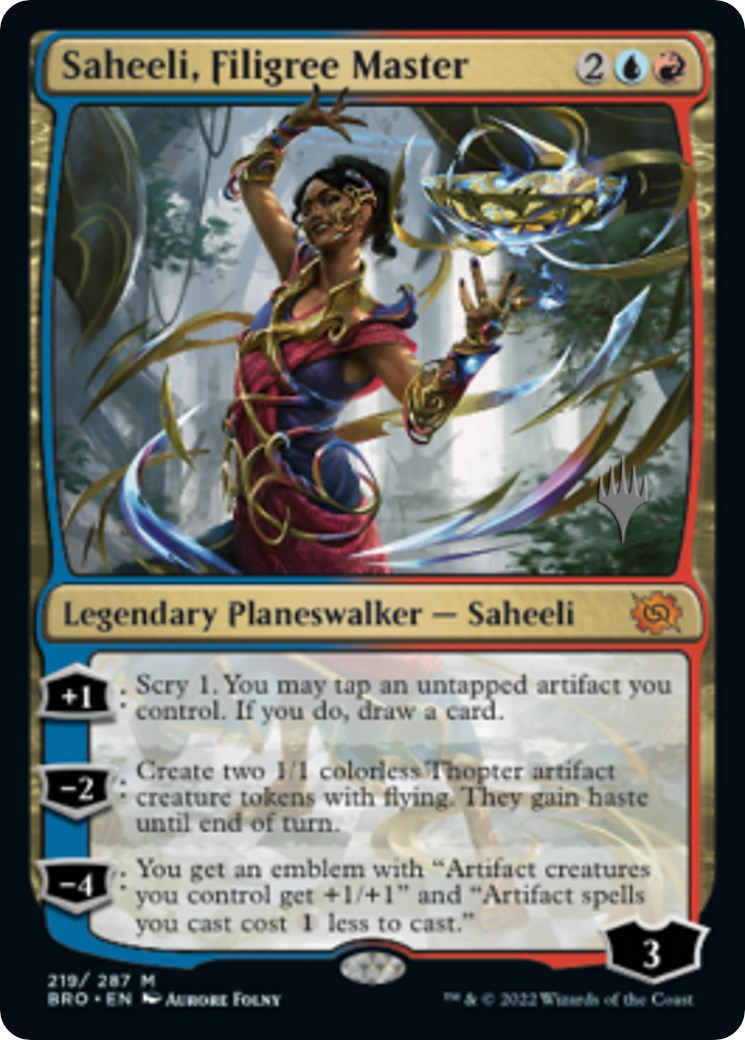 Saheeli, Filigree Master (Promo Pack) [The Brothers' War Promos] | RetroPlay Games