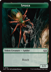 Treefolk // Spider Double-Sided Token [Duskmourn: House of Horror Commander Tokens] | RetroPlay Games