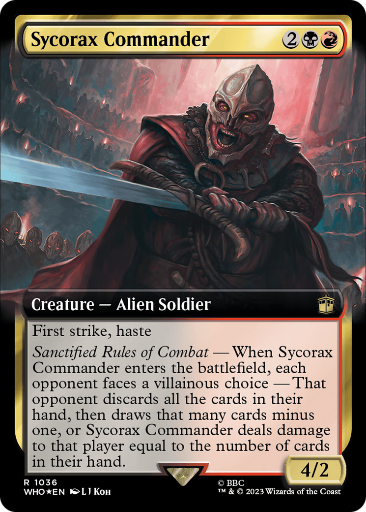 Sycorax Commander (Extended Art) (Surge Foil) [Doctor Who] | RetroPlay Games