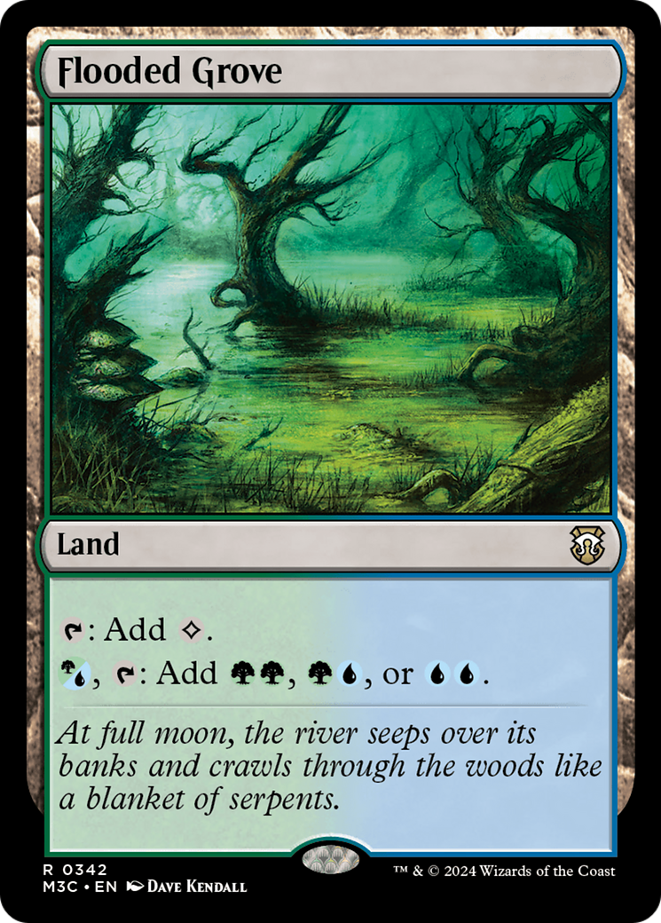 Flooded Grove (Ripple Foil) [Modern Horizons 3 Commander] | RetroPlay Games