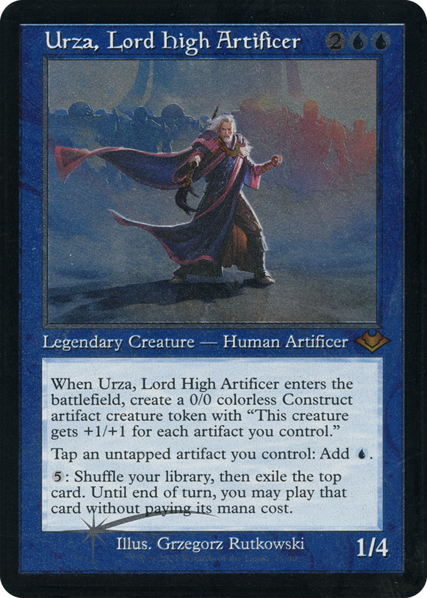 Urza, Lord High Artificer (Retro Foil Etched) [Modern Horizons] | RetroPlay Games