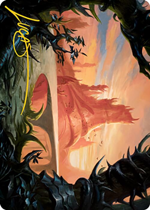 Slagwoods Bridge Art Card (Gold-Stamped Signature) [Modern Horizons 2 Art Series] | RetroPlay Games