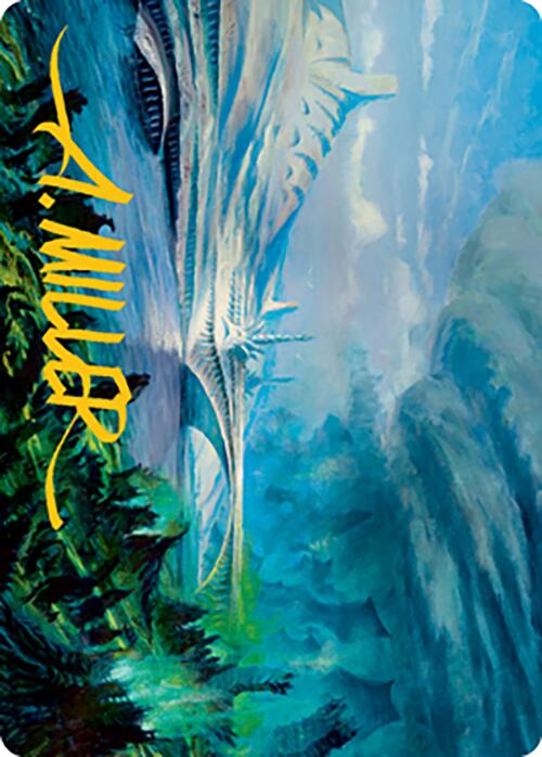 Goldmire Bridge Art Card (Gold-Stamped Signature) [Modern Horizons 2 Art Series] | RetroPlay Games