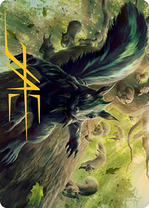 Chatterfang, Squirrel General Art Card (68) (Gold-Stamped Signature) [Modern Horizons 2 Art Series] | RetroPlay Games