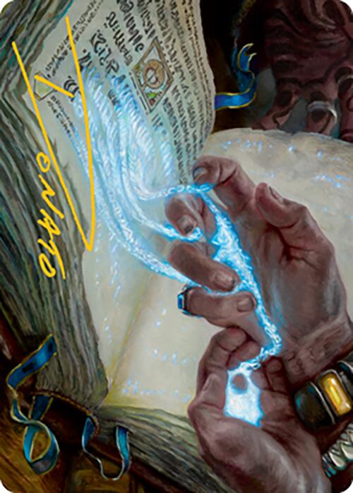 Mystic Redaction Art Card (Gold-Stamped Signature) [Modern Horizons 2 Art Series] | RetroPlay Games