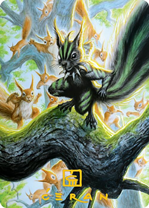 Chatterfang, Squirrel General Art Card (67) (Gold-Stamped Signature) [Modern Horizons 2 Art Series] | RetroPlay Games