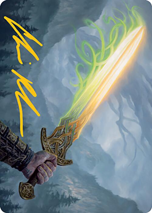 Sword of Hearth and Home Art Card (Gold-Stamped Signature) [Modern Horizons 2 Art Series] | RetroPlay Games