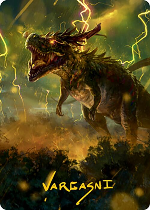 Thrasta, Tempest's Roar Art Card (42) (Gold-Stamped Signature) [Modern Horizons 2 Art Series] | RetroPlay Games