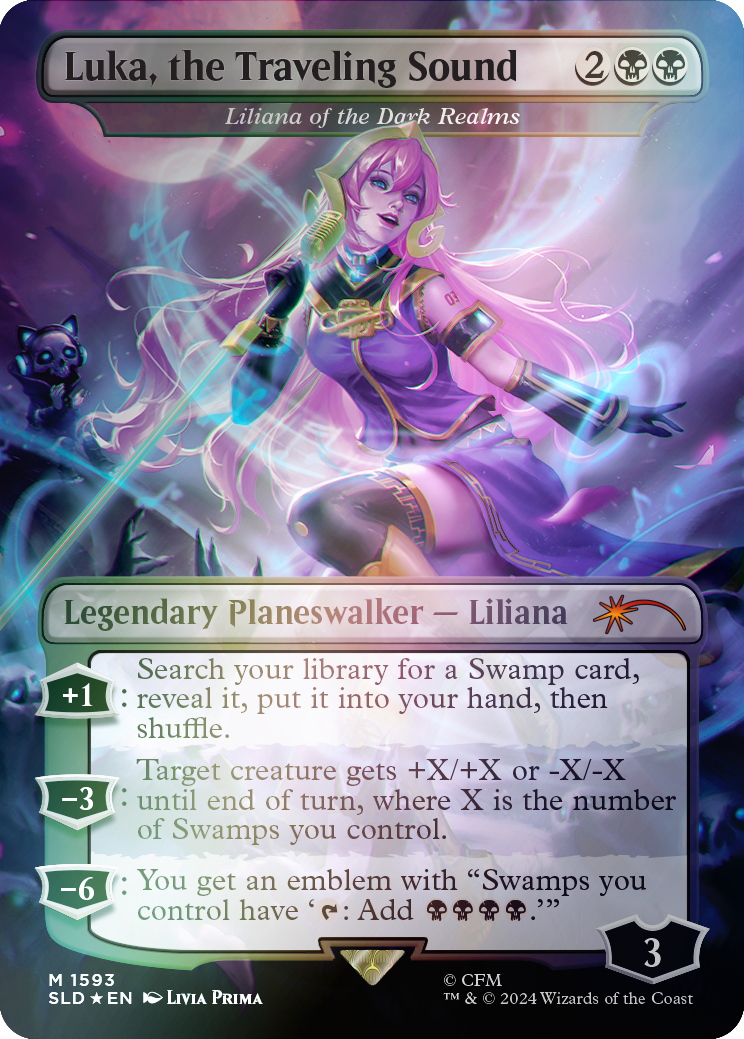 Luka, the Traveling Sound - Liliana of the Dark Realms (Rainbow Foil) [Secret Lair Drop Series] | RetroPlay Games