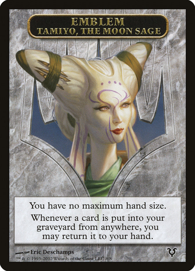 Tamiyo, the Moon Sage Emblem [Avacyn Restored Tokens] | RetroPlay Games