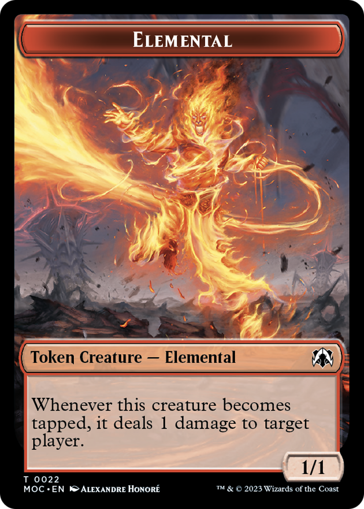Elemental (22) // Faerie Double-Sided Token [March of the Machine Commander Tokens] | RetroPlay Games