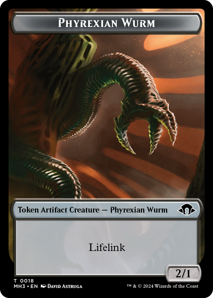 Phyrexian Wurm Token (0018) [Modern Horizons 3 Tokens] | RetroPlay Games