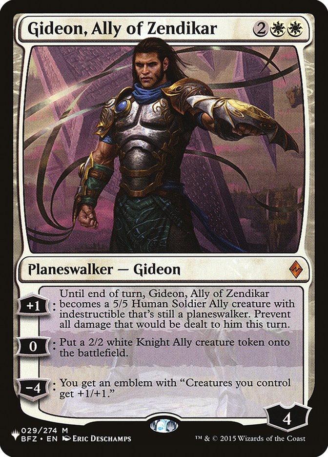 Gideon, Ally of Zendikar [The List] | RetroPlay Games