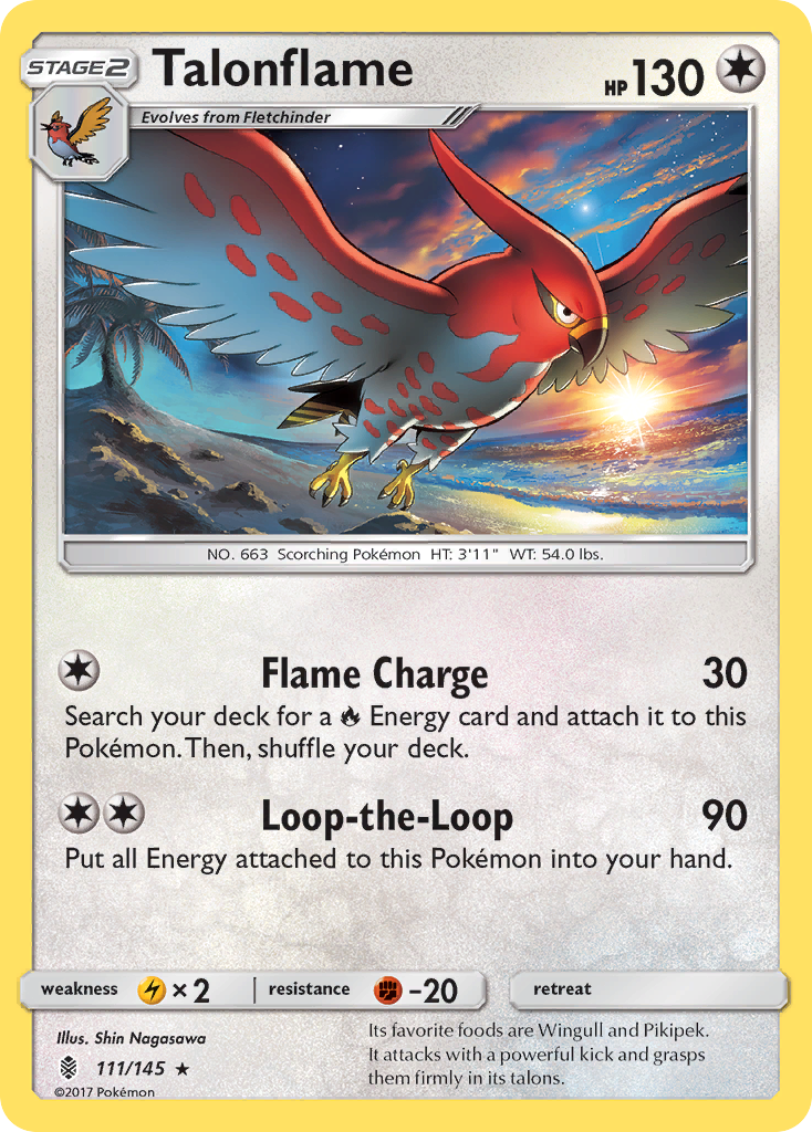 Talonflame (111/145) [Sun & Moon: Guardians Rising] | RetroPlay Games