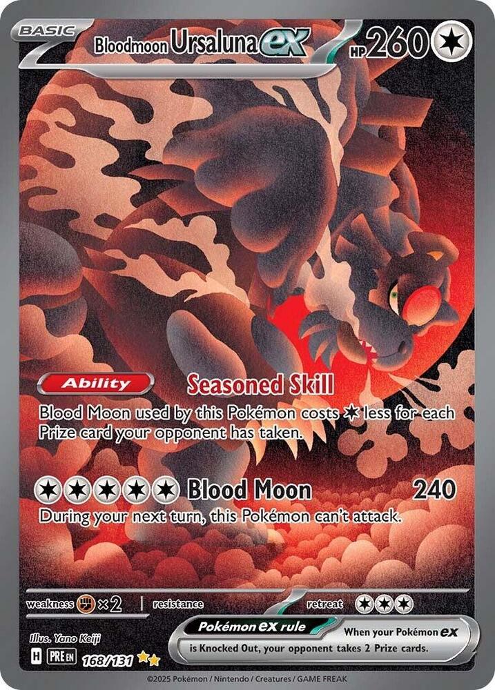 Bloodmoon Ursaluna ex (168/131) [Scarlet & Violet: Prismatic Evolutions] | RetroPlay Games