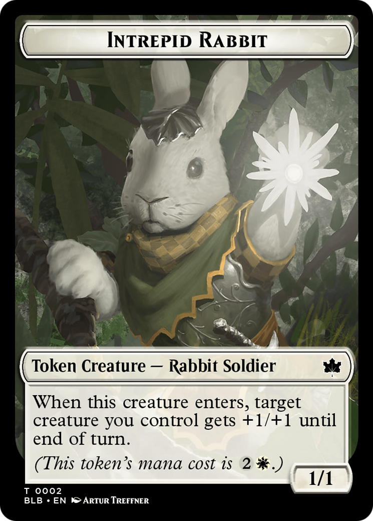 Intrepid Rabbit Token [Bloomburrow Tokens] | RetroPlay Games