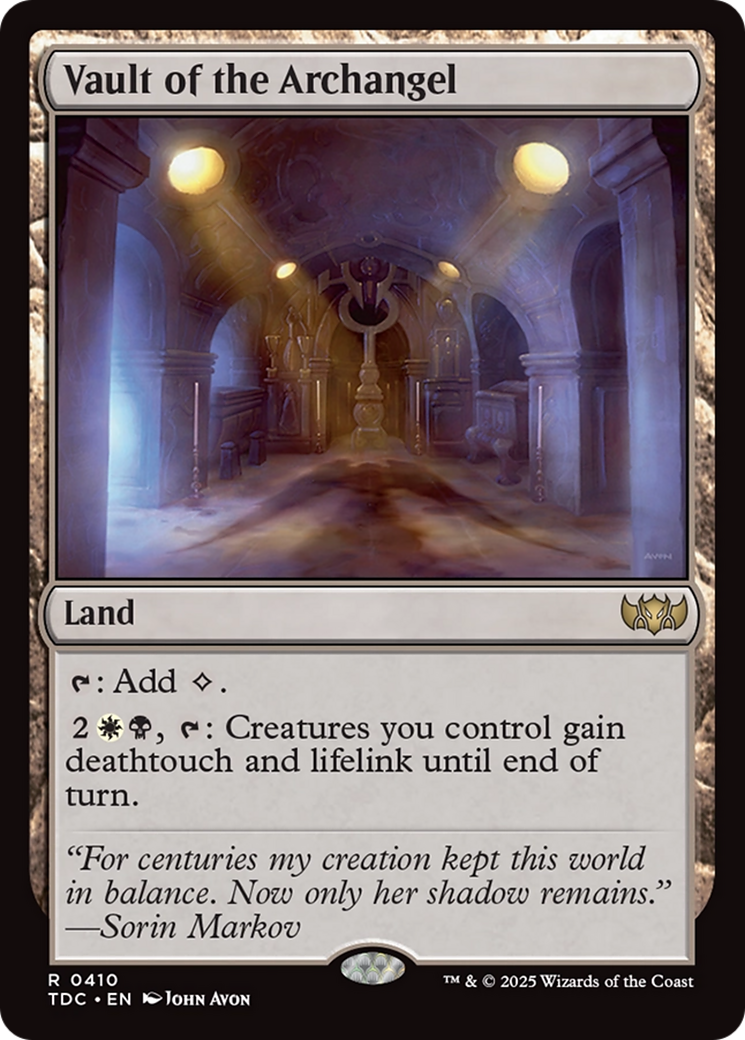 Vault of the Archangel [Tarkir: Dragonstorm Commander] | RetroPlay Games