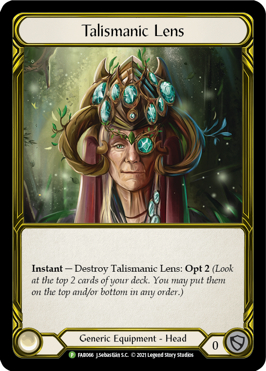 Talismanic Lens (Golden) [FAB066] (Promo)  Cold Foil | RetroPlay Games