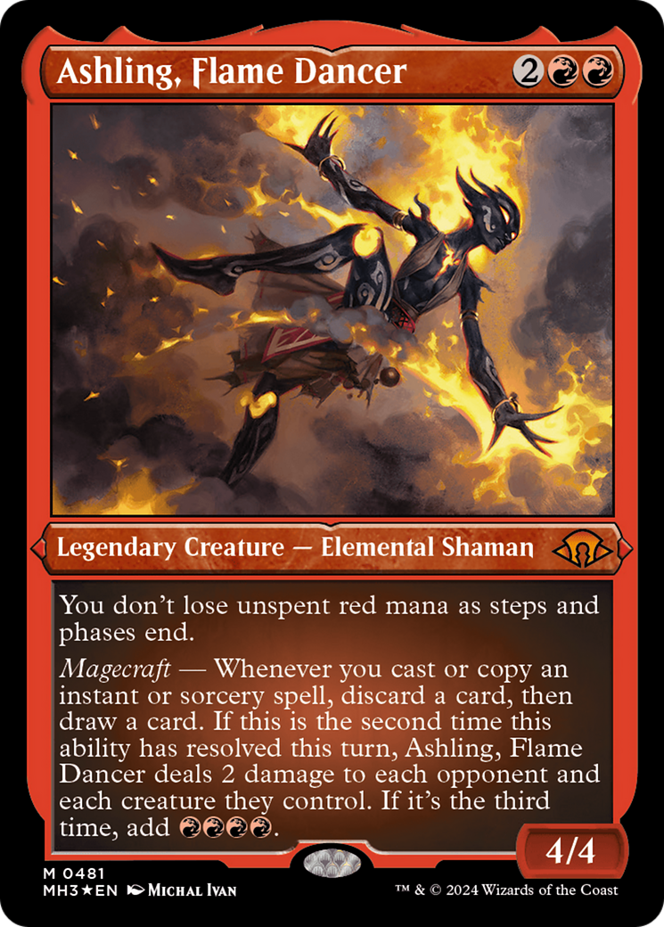 Ashling, Flame Dancer (Foil Etched) [Modern Horizons 3] | RetroPlay Games