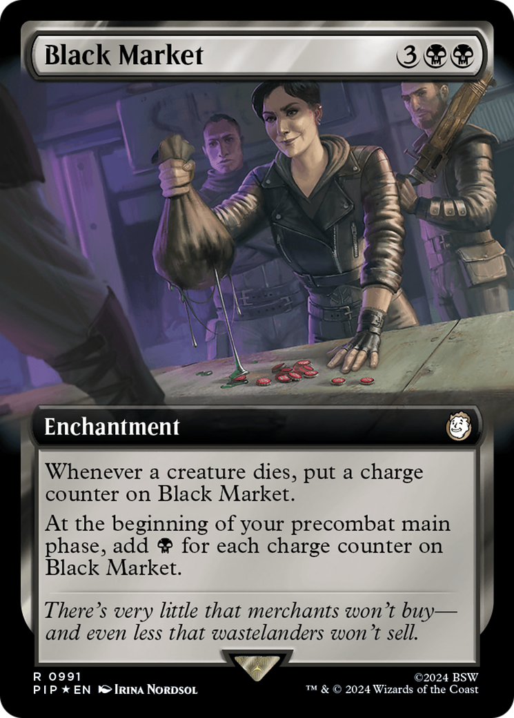 Black Market (Extended Art) (Surge Foil) [Fallout] | RetroPlay Games