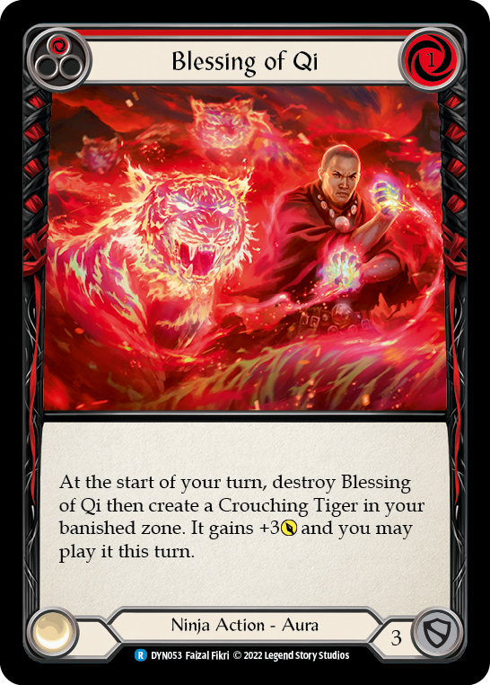 Blessing of Qi (Red) [DYN053] (Dynasty)  Rainbow Foil | RetroPlay Games