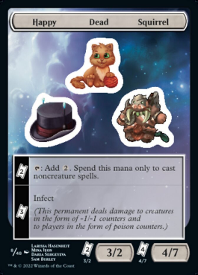 Happy Dead Squirrel [Unfinity Stickers] | RetroPlay Games
