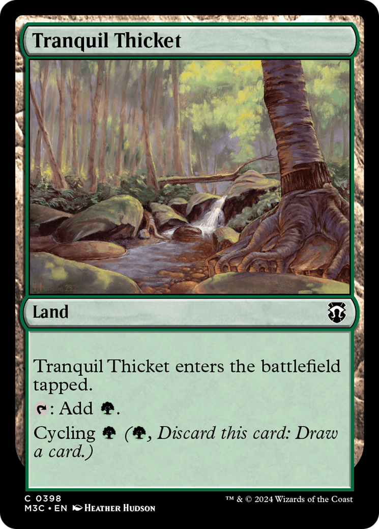 Tranquil Thicket (Ripple Foil) [Modern Horizons 3 Commander] | RetroPlay Games